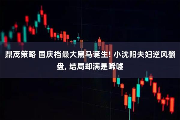 鼎茂策略 国庆档最大黑马诞生! 小沈阳夫妇逆风翻盘, 结局却满是唏嘘